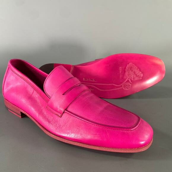 PS by PAUL SMITH Size 7 Pink Leather Slip On Loafers main image 4